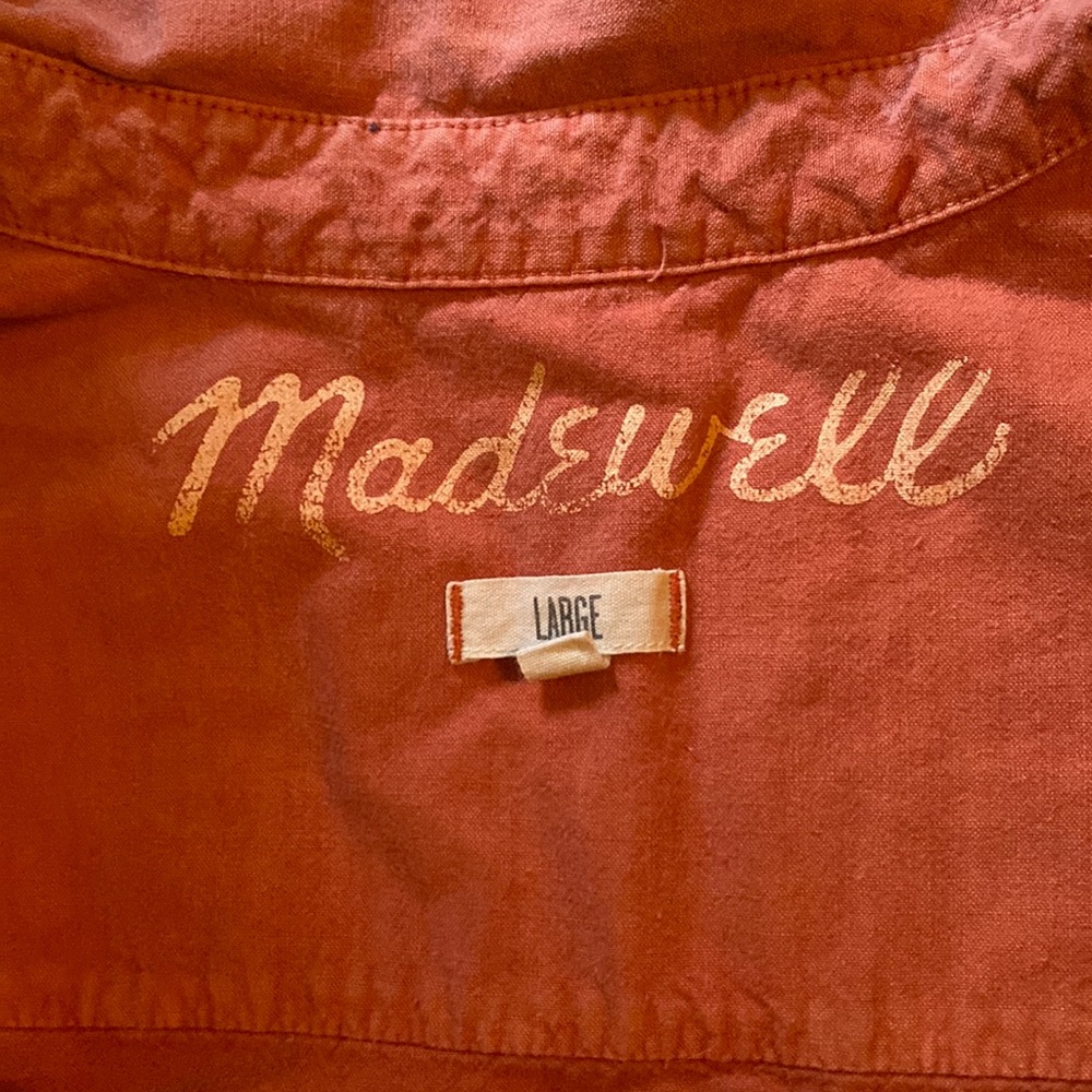 Madewell 100% cotton button-up long sleeve shirt